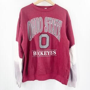 NEW '47 BRAND VINTAGE TUBULAR Sweatshirt Size Medium Ohio State Buckeyes NWOT